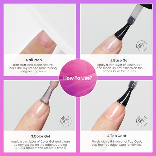 Beetles Pro Gel Base Coat? 20ml Each, Hema-Free & Self-Leveling Long-Lasting to 28 Days - Soak-Off Gel for LED/U V Lamps, Professional Salon Manicure
