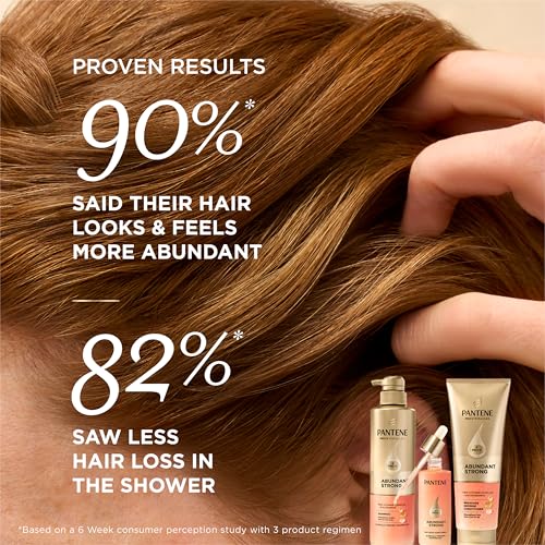 Pantene Abundant & Strong Shampoo, Strengthens Scalp's Hold on Hair Roots, 13.5 oz