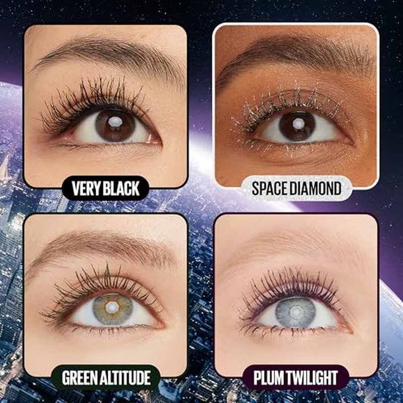 Maybelline Lash Sensational Sky High Washable Mascara Makeup, Volumizing, Lengthening, Defining, Curling, Multiplying, Buildable Formula, Blackest Black, 1 Count
