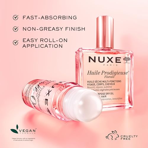 NUXE Huile Prodigieuse Florale Dry Body & Hair Oil 2 Fl Oz - Nourishing Botanical Blend