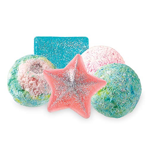 Kids DIY Bath Bombs Lip Balm Soap Kit with Biodegradable Glitter – Science Spa Lab