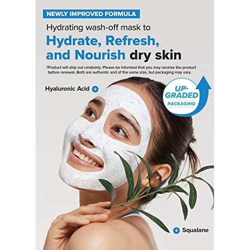 I DEW CARE Wash-Off Face Mask - Cake My Day, 3.52 Oz + Soft Silicone Face Mask Brush Bundle
