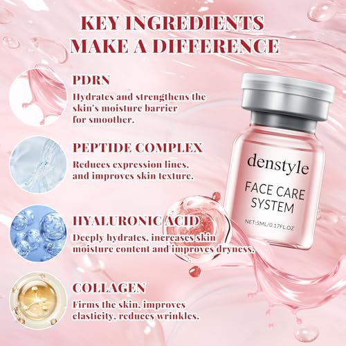 Micro Infusion System, Moisturizing Serum with PDRN & Peptides, Elegant Gift Packaging, Gift for Women,1 Roller + 3 Serums