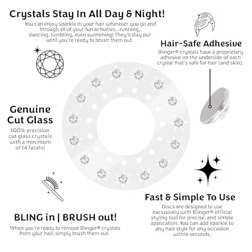 blinger Crystal Shimmer Collection Refill Pack - 5mm Glitter Crystals - Crystal Variation