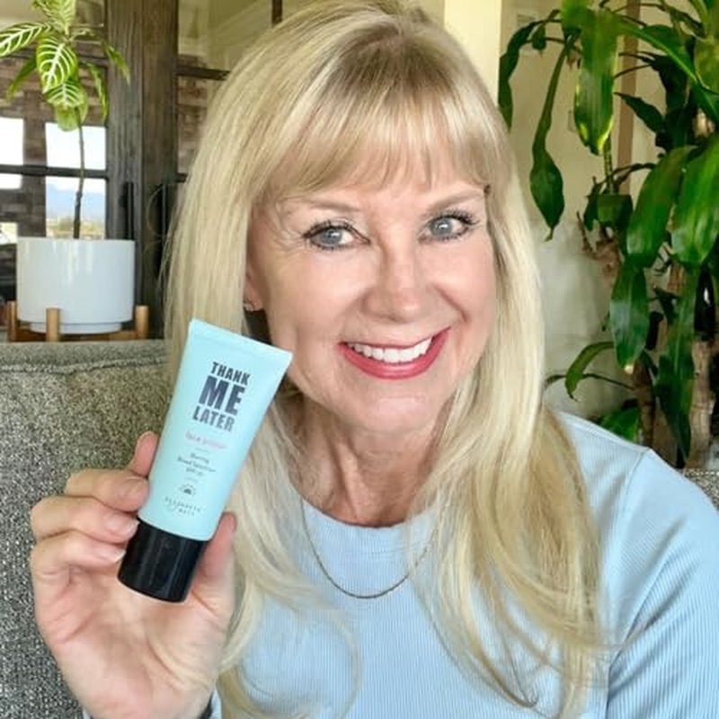 Elizabeth Mott Thank Me Later Blurring Face Primer SPF 30 ? Lightweight, Hydrating Makeup Primer - Smooths Fine Lines & Wrinkles for a Soft-Focus Finish ? Mineral-Based, Cruelty-Free Formula ? 30g