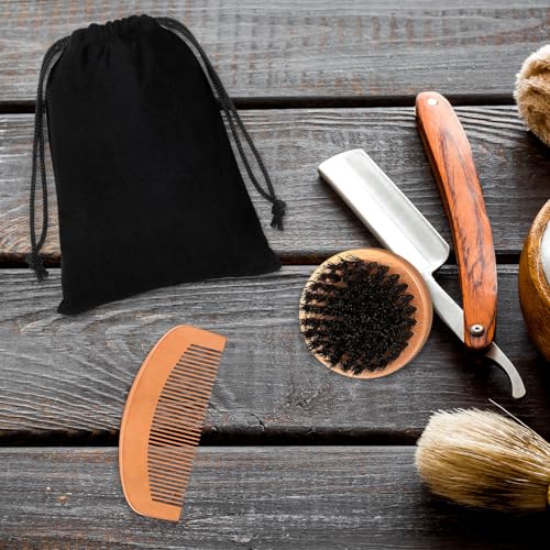 Sabary Circle Men's Beard Grooming Kit - 10 Sets with Brush & Comb, Travel Bag