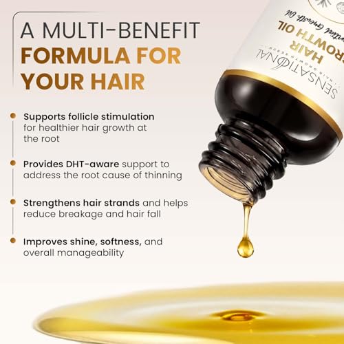 Organic Rosemary Hair Oil for Hair Growth & Thickness 4oz - Sensational