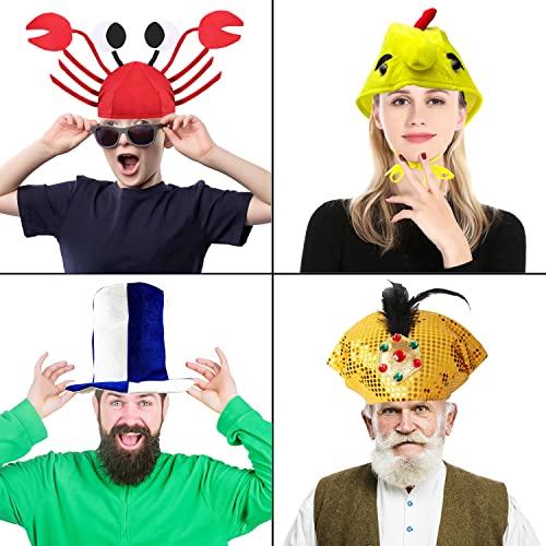 Assorted Funny Party Hats Set for Adults - Photo Booth Props