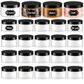 10 oz Clear PET Jar with Black Lid and Label - Leakproof Storage, Versatile for DIY & Kitchen