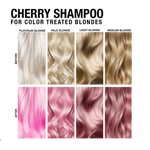 Cherry Color Depositing Shampoo for Faded Red Hair 8.5 Oz - Hydrating & Brightening