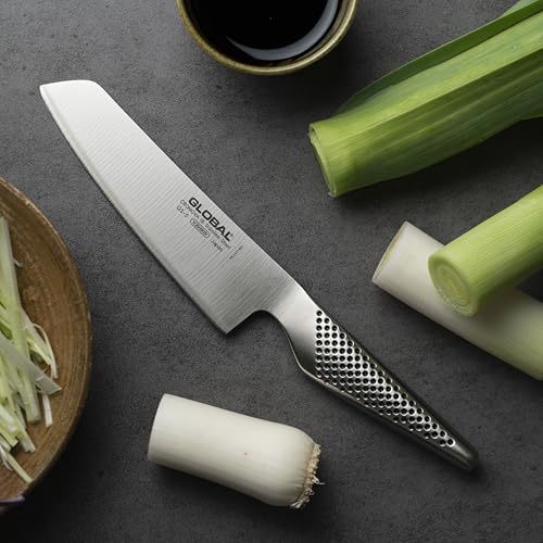 Global 5.5-Inch Vegetable Nakiri Kitchen Knife - Japanese Stainless Steel Blade