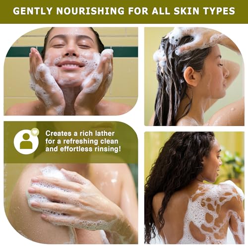 Liquid Castile Soap with Tea Tree Oil - 32 Fl Oz for Face, Body & Hands
