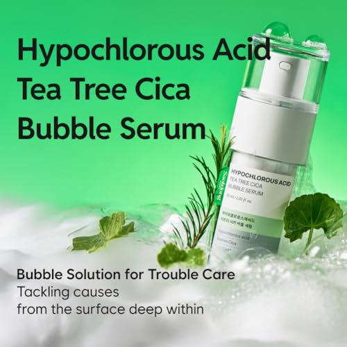 SAEKDONG Seoul Tea Tree Cica Bubble Serum for Acne-Prone Skin 1.01 fl oz