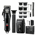 Cordless Hair Clippers for Men with LED Display, Trimmer Set, Professional & Home Use
