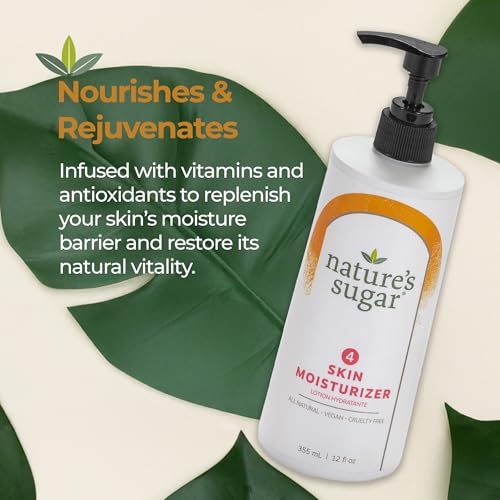 Nature¡¯s Sugar After Wax Care Lotion - Hydrating Moisturizer for Sensitive Skin - Brazilian Wax Aftercare Moisturizer for Women & Men - Cooling Post-Shave Care Esthetician Essentials - 355ml/12 fl oz