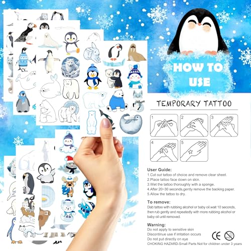XMASIR Henna Tattoo Stencils Kit, 12 Sheets Temporary Stickers Hand Forearm Glitter Airbrush DIY Tattoo Template for Women and Girls (Black)