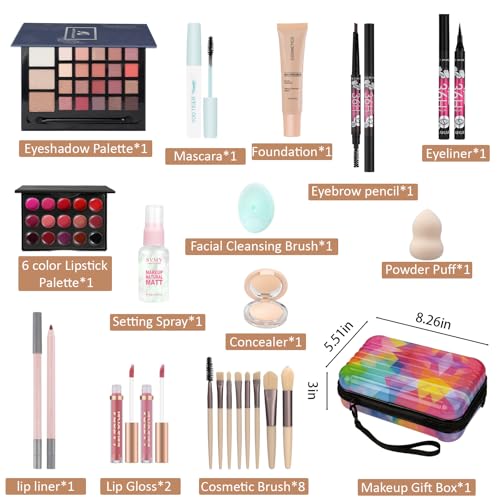 All One Makeup Kit for Teens Girls Women - Full Cosmetic Set Gift