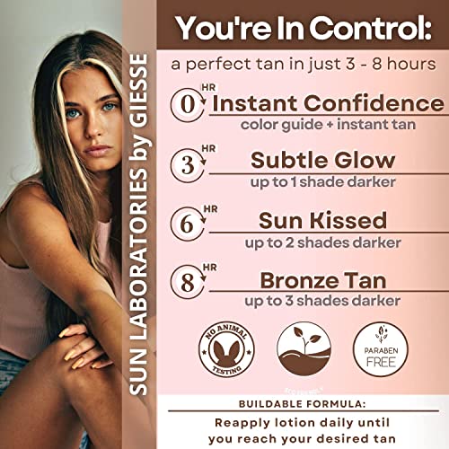Ultra Dark Self Tanning Lotion 32oz - Organic Sunless Tan for Face & Body