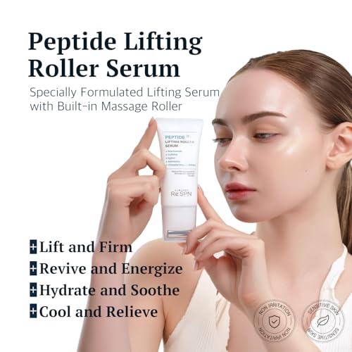 Copper Peptide Face and Neck Lifting Serum with Gua Sha Roller - 1.69 fl oz