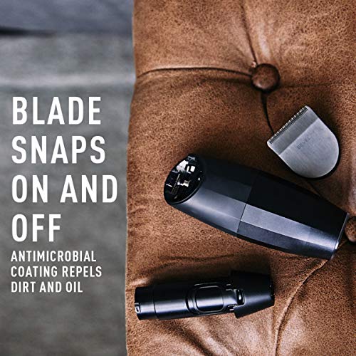 Bevel Square Trimmer Blade Attachment - Compatible with Bevel Trimmer Only, Face, Neck and Body Hair Trimmer Head - Black, 1 Count
