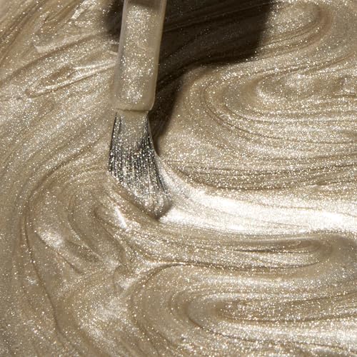 Dazzle Dry Nail Lacquer (Step 3) - Illuminate Lacquer - A bright champagne gold. Full-coverage metallic. (0.5 fl oz)