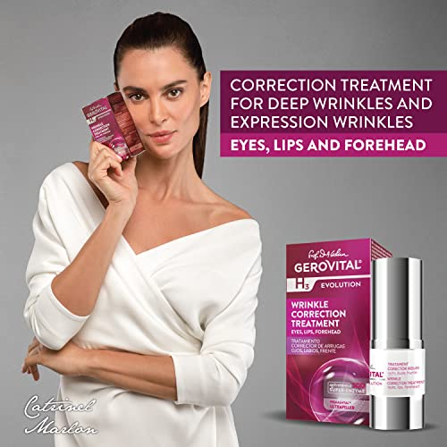 Anti-Wrinkle Skin Serum for Eyes, Lips & Forehead with Hyaluronic Acid, Vitamin A & E - 15ml