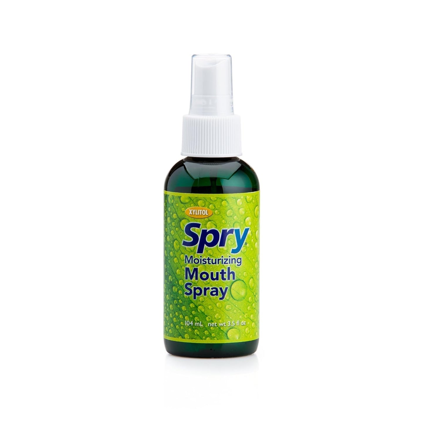 Spry Natural Xylitol Moisturizing Dry Mouth Spray, Stop Bad Breath, Increase Saliva Production, Non-GMO, Gluten-Free On The Go Oral Care with Spearmint Flavor, 4.5 fl.oz (Pack of 1)