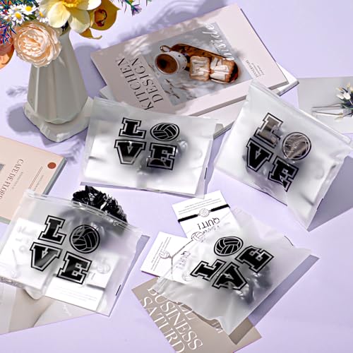Volleyball Team Gifts Set for Teen Girls - Hair Scrunchies, Bracelets, Necklaces & Waterproof Cosmetic Bags