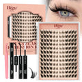 Fox Eye Lash Clusters Kit - Wispy Reusable Synthetic Lashes - LJ01 Variation