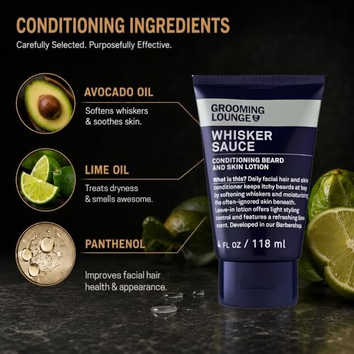 Grooming Lounge Whisker Sauce Beard Conditioner - Avocado & Lime, 4 Oz - Variation of THIS listing