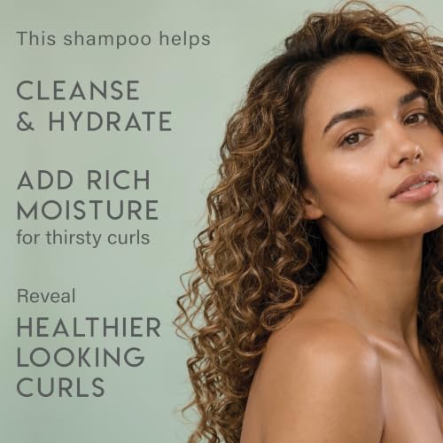 ALURAM Curl Shampoo 12 Fl Oz - Clarifying Coconut Water Infused Hair Cleanser for Curly Hair