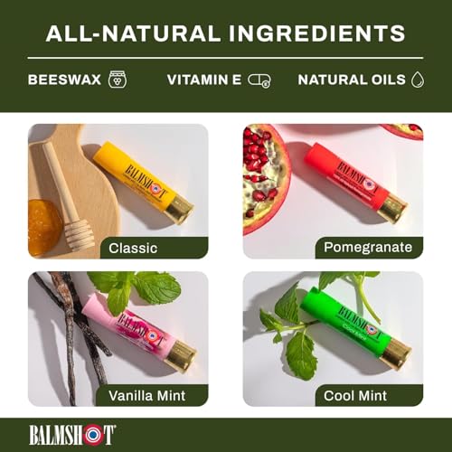 Multipack Lip Balm with SPF 15 - Beeswax, Aloe & Vitamin E, Shotgun Shell Tube
