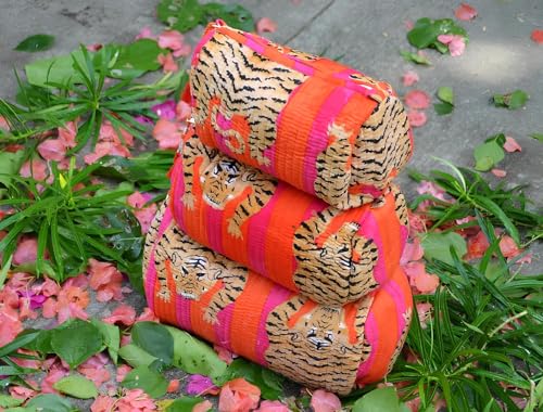 Cotton Cosmetic Toiletry Bag - Pattern 2 Travel Organizer Small, Medium, Large