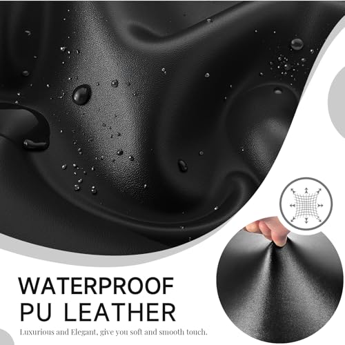 PU Leather Massage Table Cover Wipeable Waterproof & Oilproof 32-Inch Black - 1 PCS