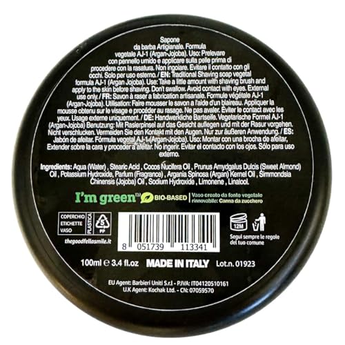 The Goodfellas' smile, SOLO (Sandalwood & Orange) Shave Soap and Afltershave Splash Bundle, Made in Italy