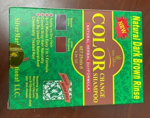Deity America Natural Herbal 2-in-1 Dark Brown Hair Color Rinse - Gray Coverage