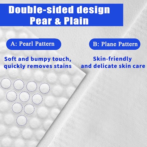 Disposable Face Towels Pack of 6 - 600 Soft & Absorbent Cotton Towels