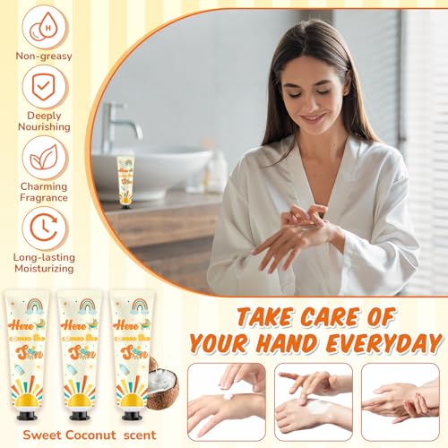 48 Sets Here Comes The Son Hand Cream Gifts Bulk Baby Shower Hand Cream Travel Size Lotion Bulk Son Party Supplies Favors Birthday for Guest