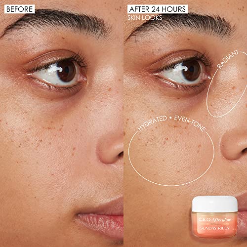Sunday Riley C.E.O. Afterglow Brightening Vitamin C Cream Face Moisturizer 1.7 Fl Oz