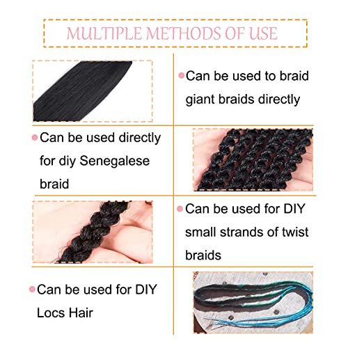 Ombre Ginger Pre Stretched Braiding Hair Extensions 26 Inch - 8 Packs / Lot