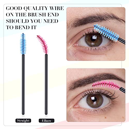 Disposable Mascara Wands Set - 1000 Pieces in 10 Colors for Makeup & Beauty