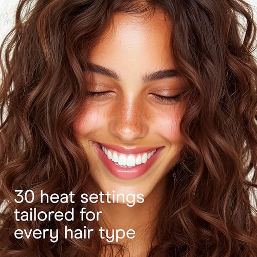 Conair Double Ceramic Tapered Curling Wand, Hair Wand Tapers 1¨ù Inch to ¨ú Inch to Produce Beachy Waves, 30 Heat Settings, For All Hair Types and Textures, White