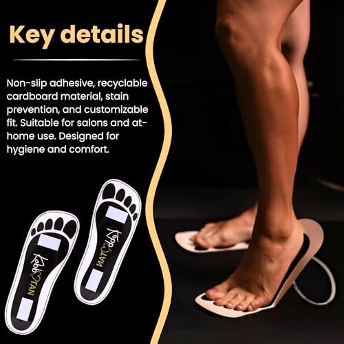 Disposable Spray Tan Feet Pads - 120 Pairs Non-Slip Bronzing Protectors
