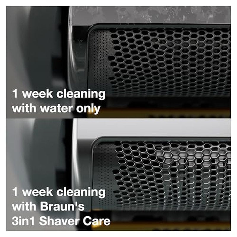 Braun Clean & Renew Refill Cartridges CCR, Replacement Shaver Cleaner Liquid Solution for Clean&Charge System, Pack of 3