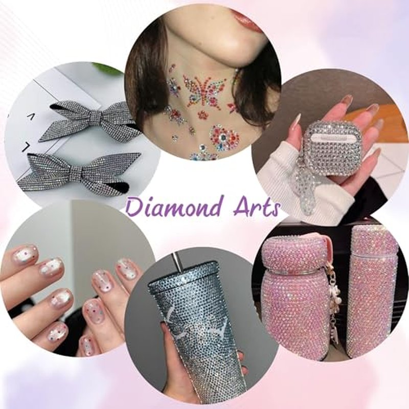 30000Pcs Resin Rhinestones for Bedazzling Kit, 2 Boxes Multicolor 3mm&4mm Bedazzled Crystal, Flatback Gems with 3Pcs 10ml B7000 Jewelry Glue for DIY Crafts Clothing Nail Art Makeup