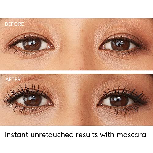 bareMinerals Strength & Length Serum-Infused Black Mascara with Plant-Based Lash Serum, Lengthens, Lifts & Defines for Healthier Lashes, Vegan, Safe for Contact Lens Wearers
