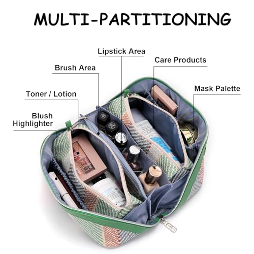 BOYATU C-2-Green Makeup & Toiletry Travel Bag Set for Women