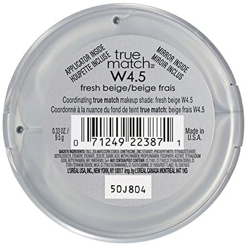 L¡¯Or?al Paris True Match Super-Blendable Powder, Fresh Beige, 0.33 oz.