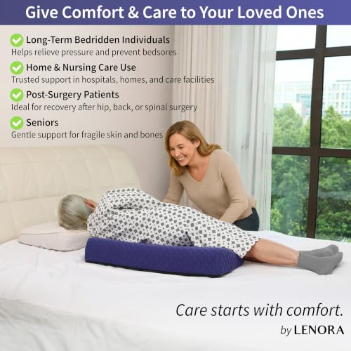 Lenora Bed Sore Pillow Set with Auxiliary Pillow - Dark Slate Blue