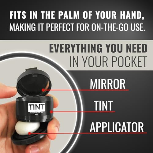 Tint Black Hair Powder Root Touch Up & Gray Hair Cover for Women & Men - Variation: Black